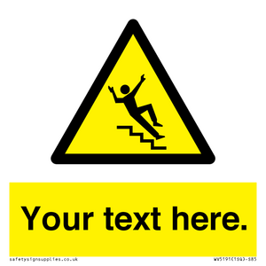 Custom Slippery Stairs Sign